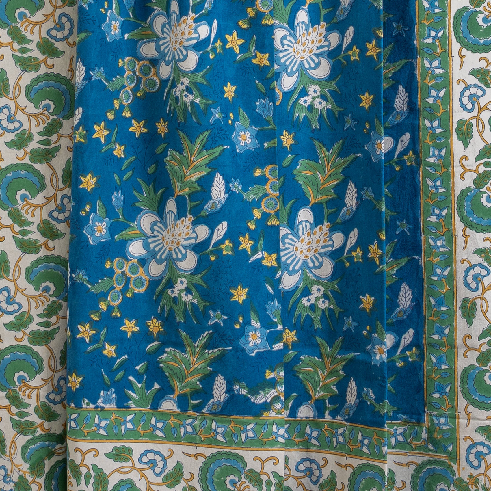 TOALHA DE MESA BLU E VERDE