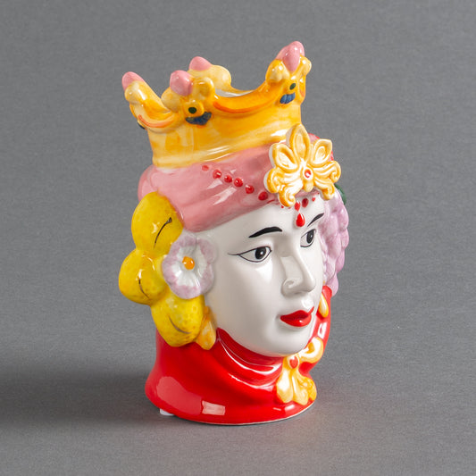 VASO ITALIANO TESTA DI MORO ROSA - MULHER