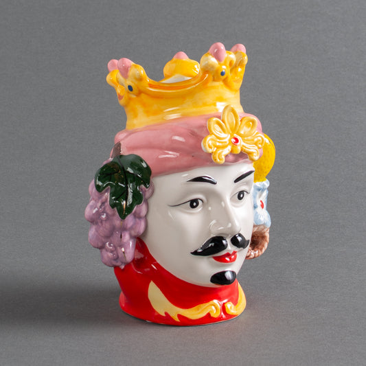 VASO ITALIANO TESTA DI MORO ROSA - HOMEM
