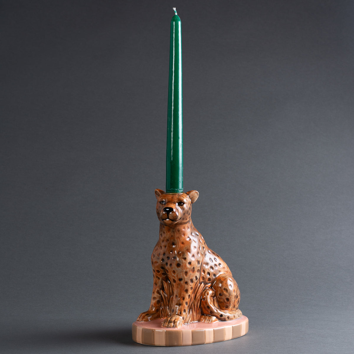 CASTIÇAL LEOPARDO