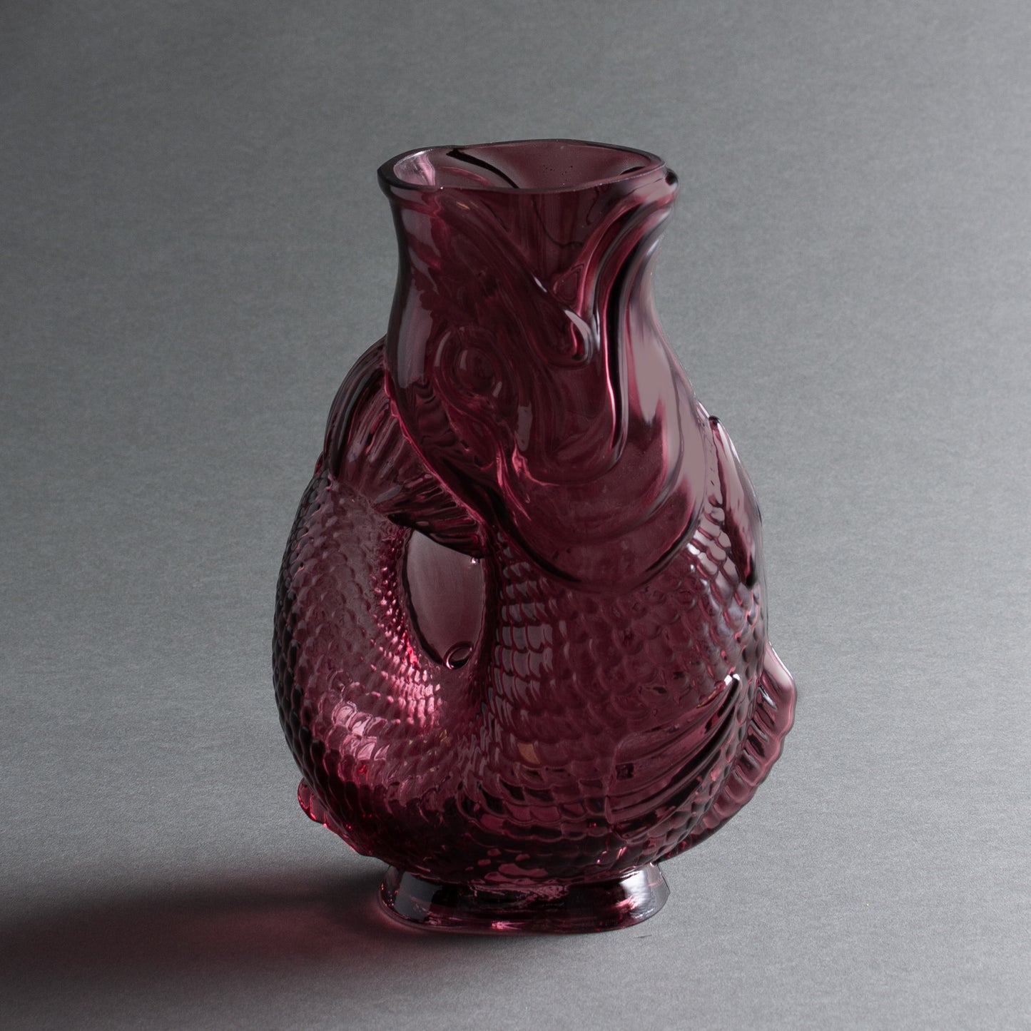 VASO PESCE VETRO LILLA