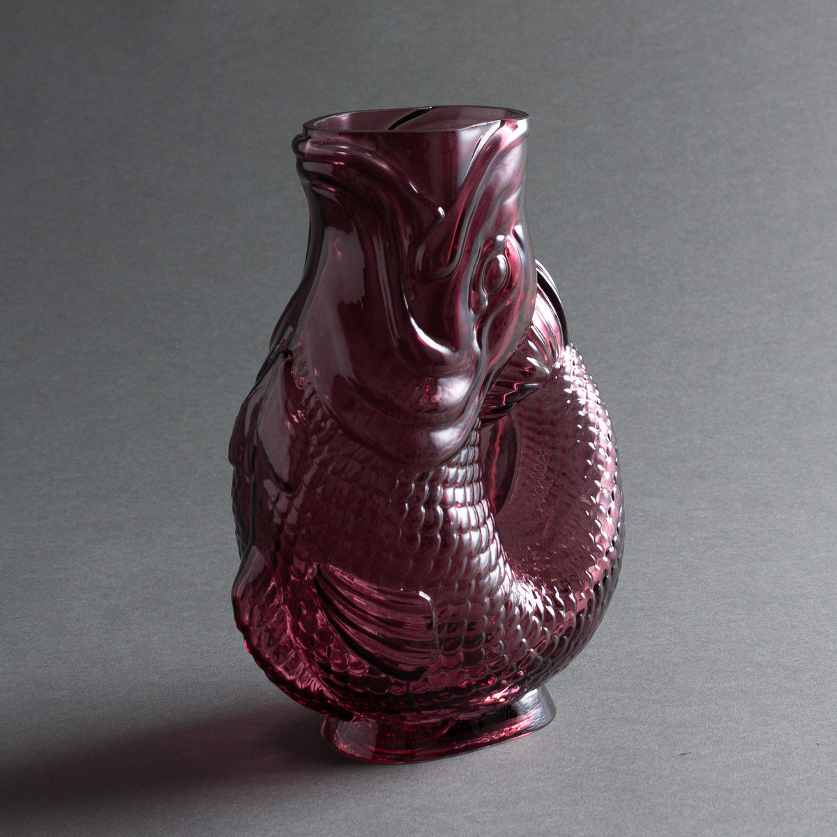 VASO PESCE VETRO LILLA