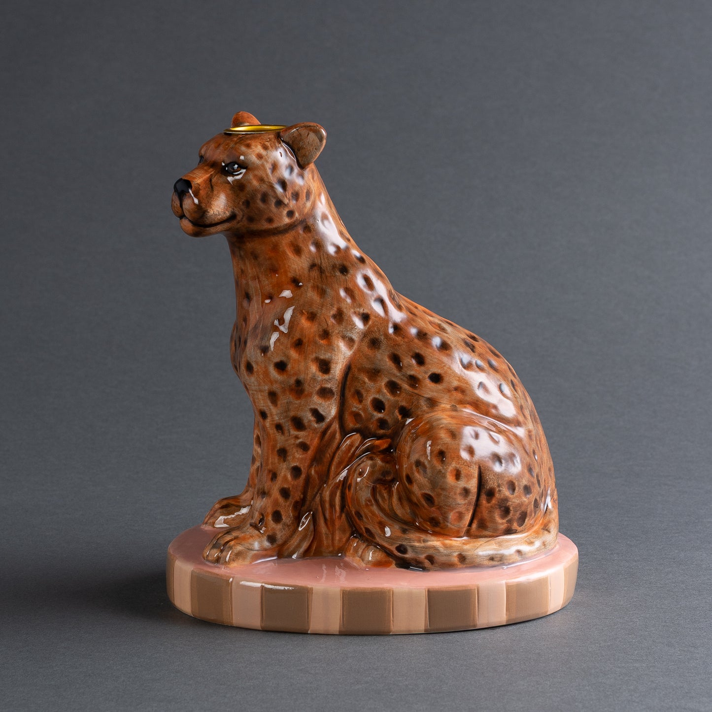 CASTIÇAL LEOPARDO