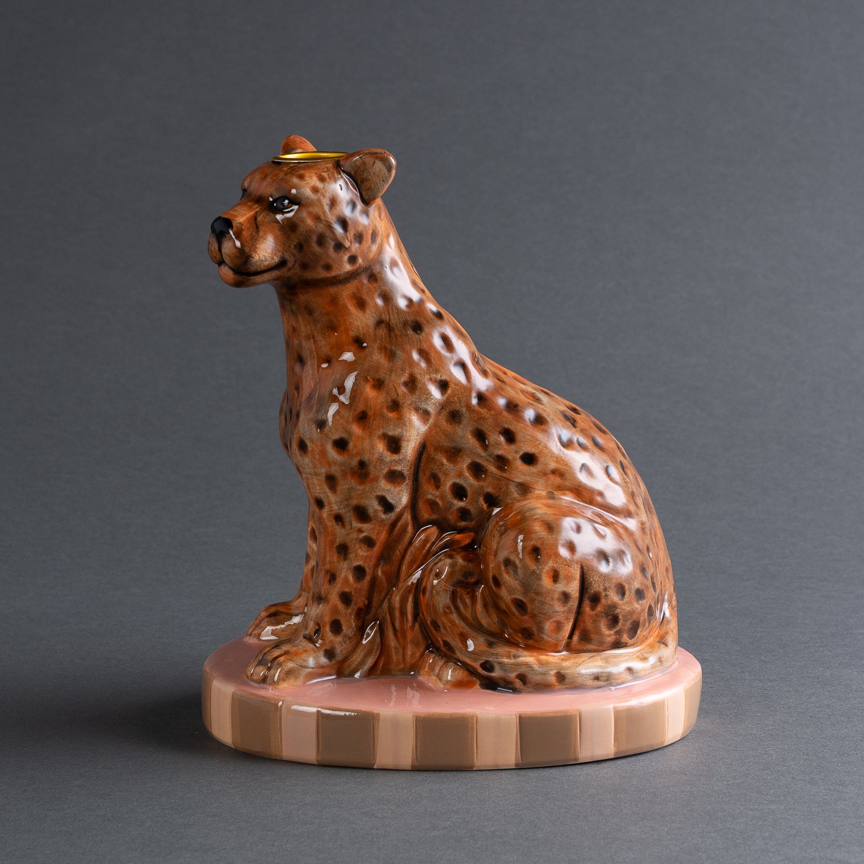 CASTIÇAL LEOPARDO