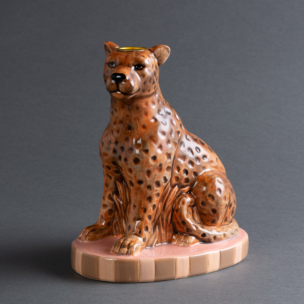 CASTIÇAL LEOPARDO