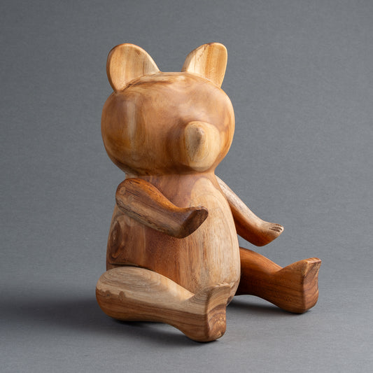 ESCULTURA MADEIRA URSO