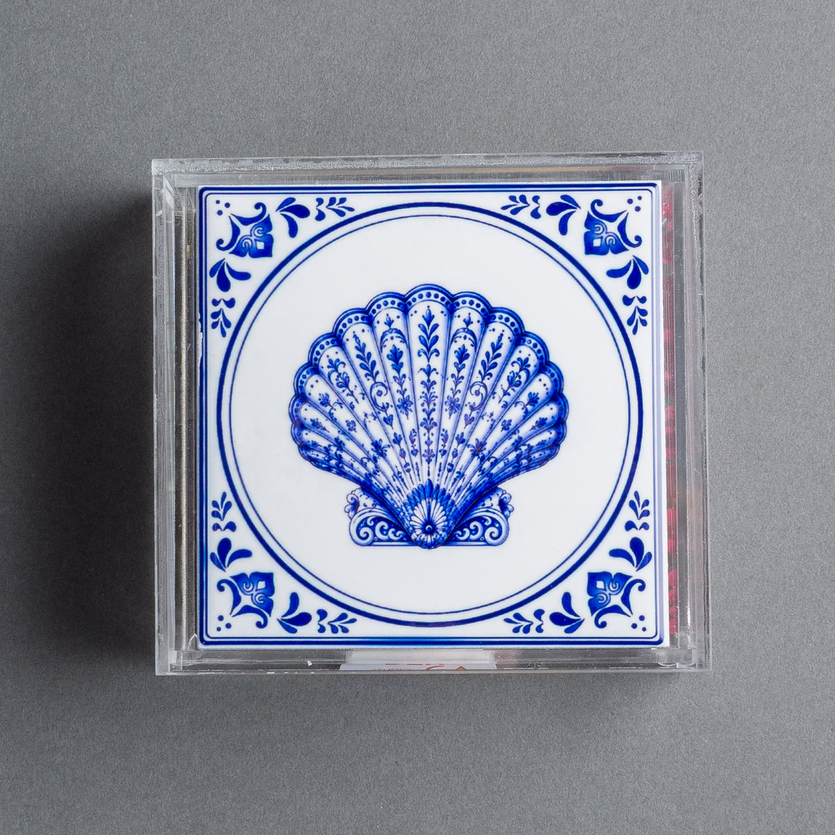 CAIXA DE FÓSFORO ACRILICO  - CONCHA BLU