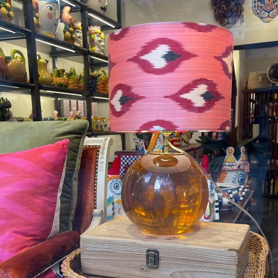 CÚPULA STUDIO BERGAMIN IKAT SEDA ROSA