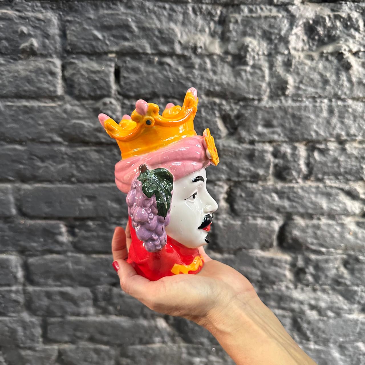 VASO ITALIANO TESTA DI MORO ROSA - HOMEM