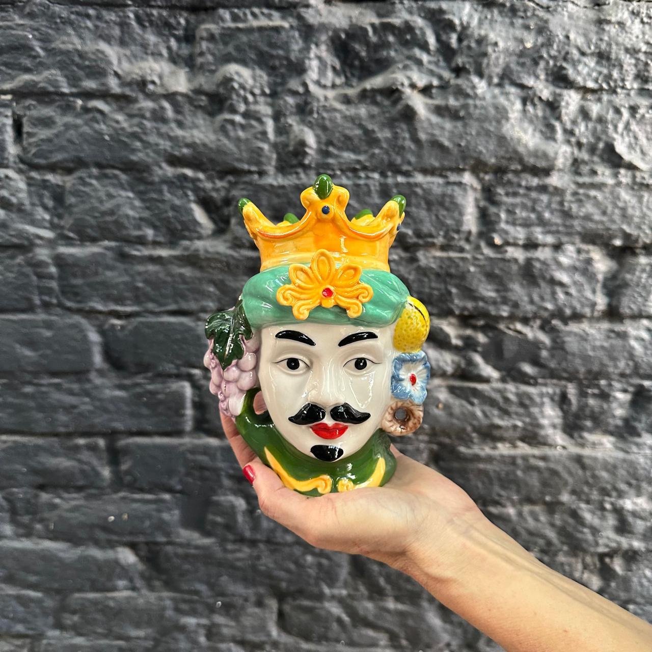 VASO ITALIANO TESTA DI MORO VERDE - HOMEM