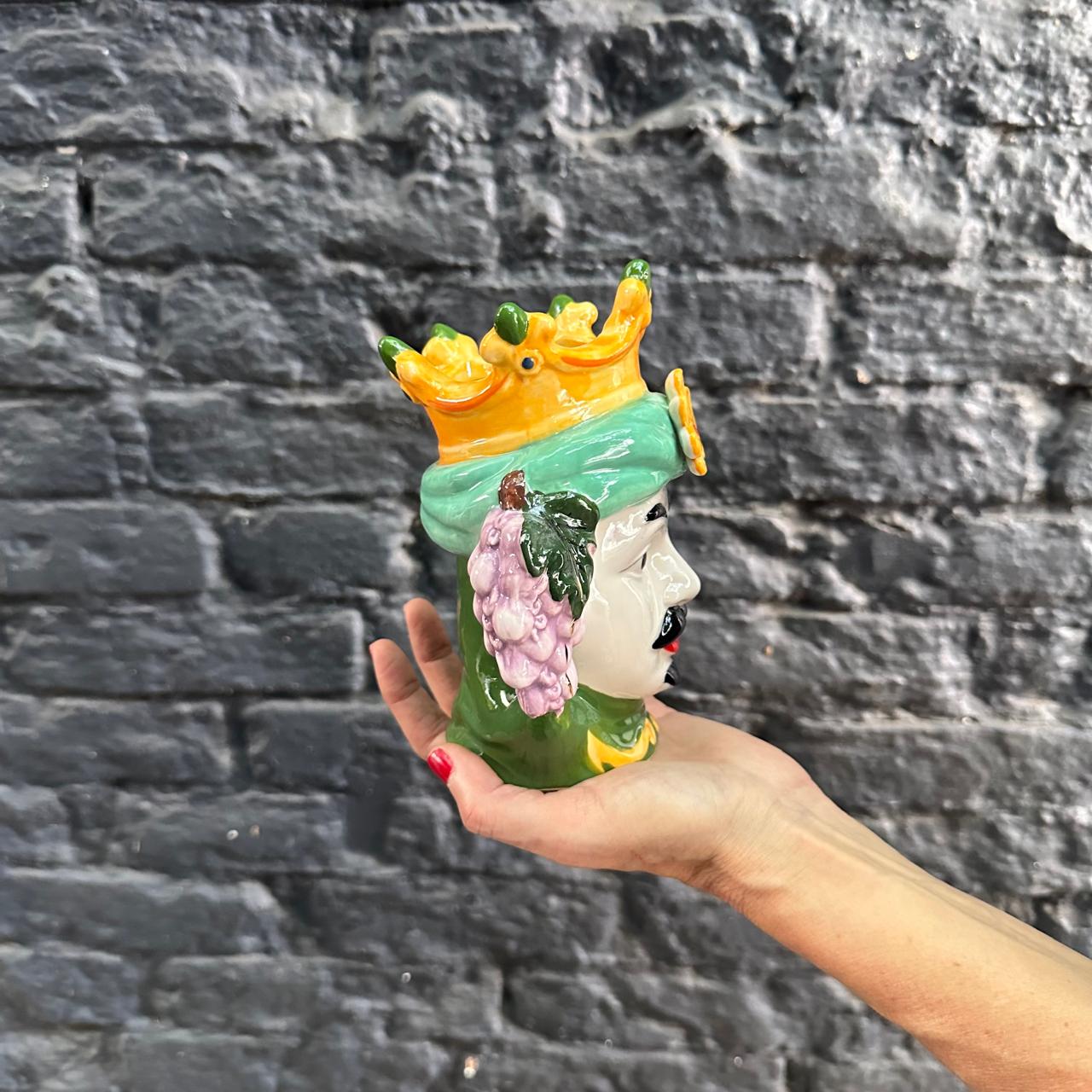 VASO ITALIANO TESTA DI MORO VERDE - HOMEM