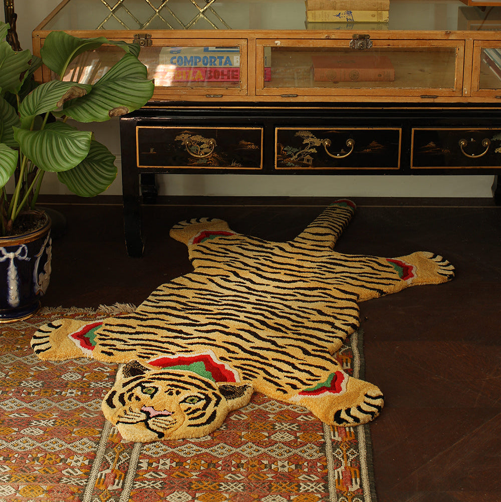 TAPETE IMP TIGRE AMARELO LARGE