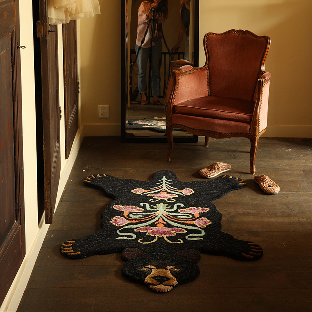 TAPETE IMP URSO NERO LARGE