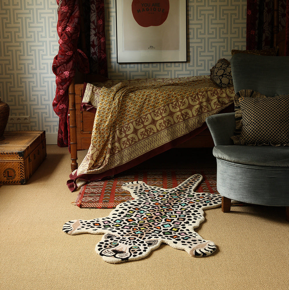 TAPETE  IMP LEOPARDO COLORE  LARGE