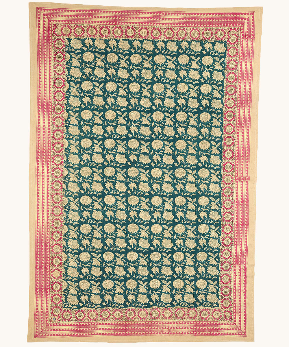 TOALHA DE MESA BLU E ROSA