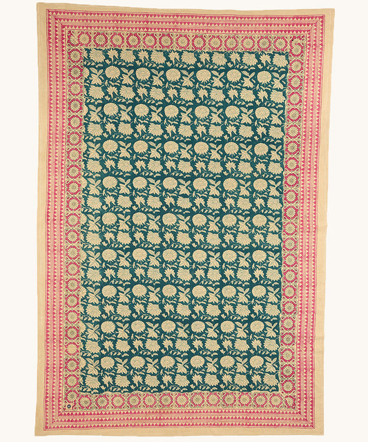 TOALHA DE MESA BLU E ROSA