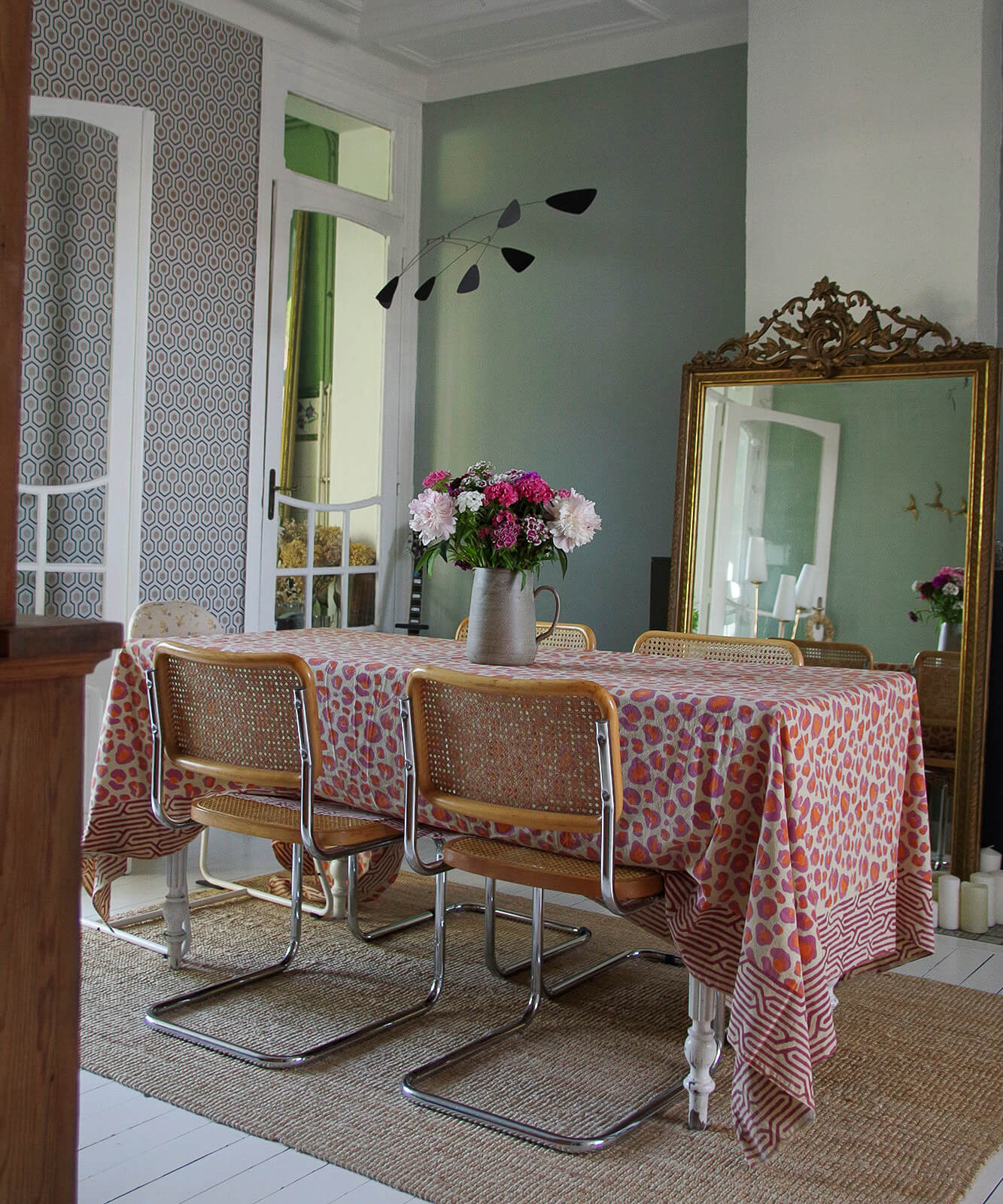 TOALHA DE MESA LEOPARDO PINK