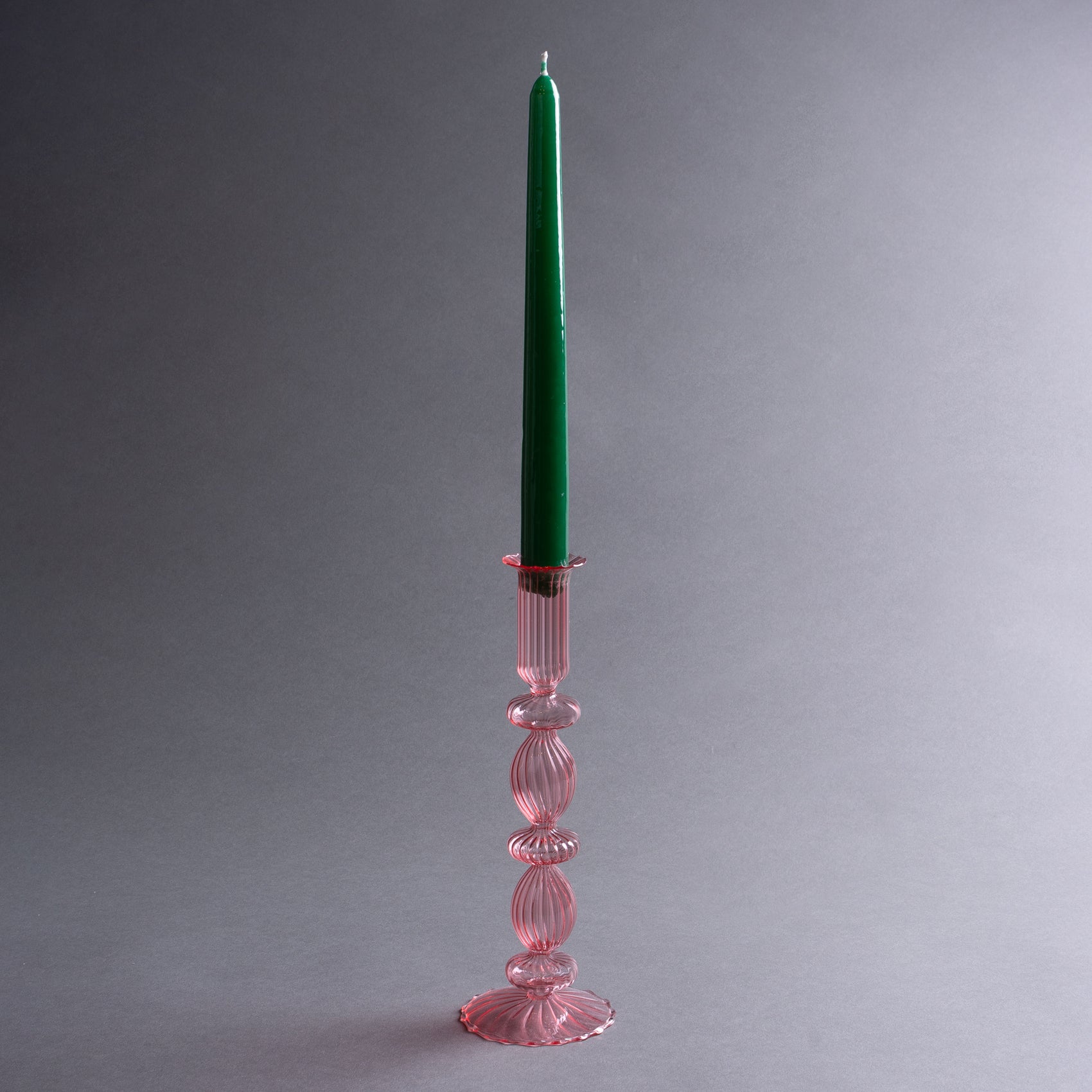 CASTIÇAL VETRO ROSA