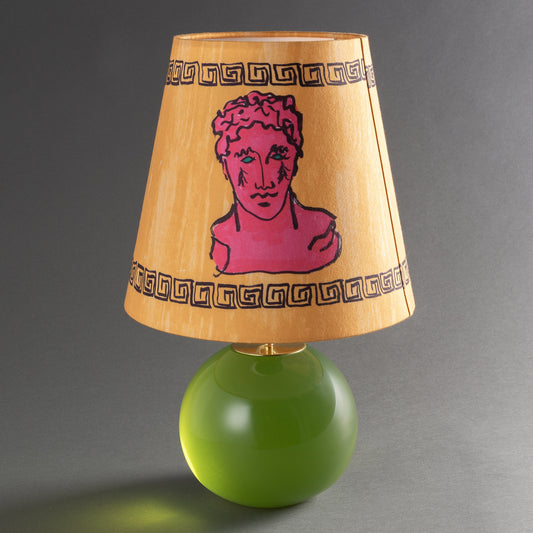 BASE ABAJUR BOLA COLORE M - VERDE CLARO (SEM CÚPULA)