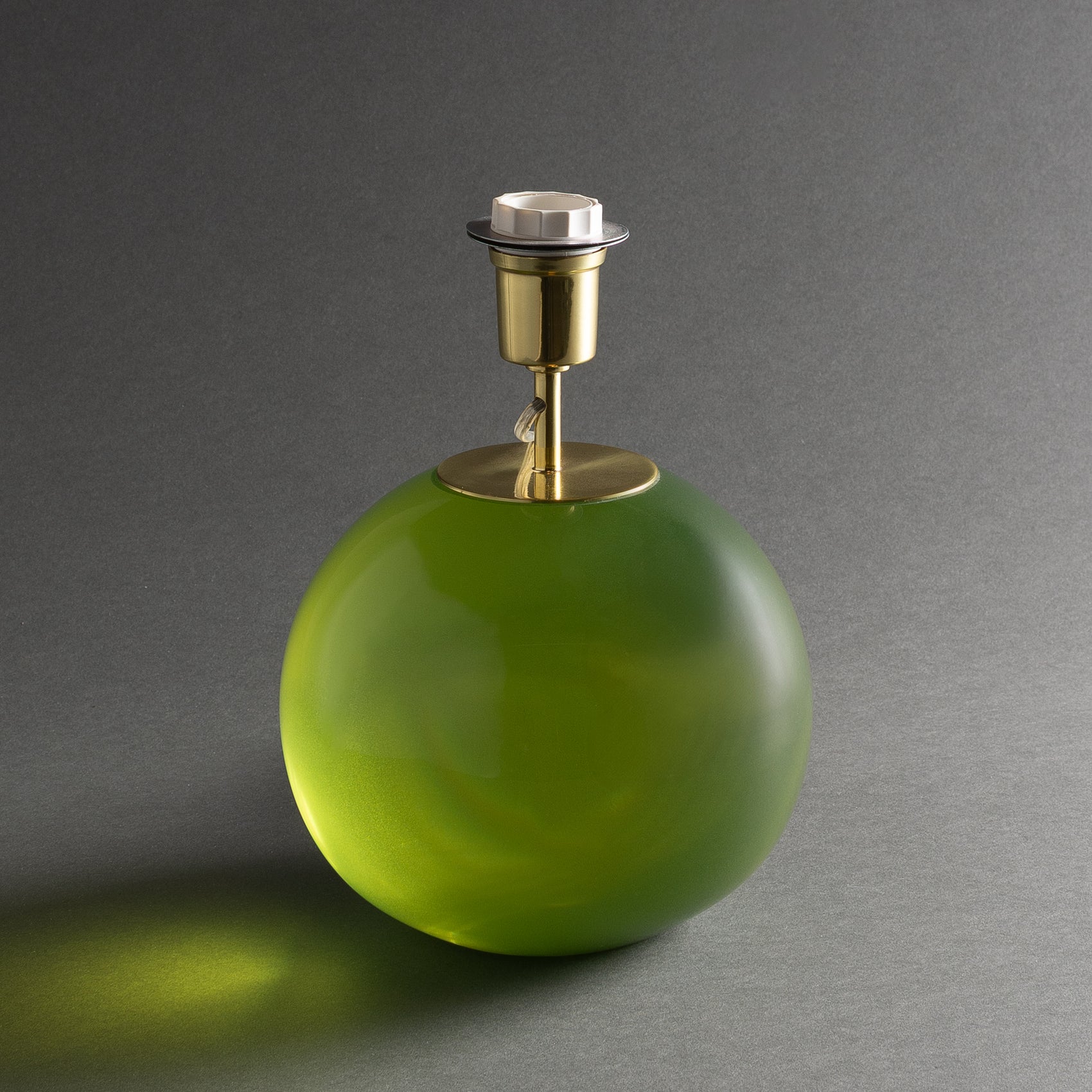 BASE ABAJUR BOLA COLORE M - VERDE CLARO (SEM CÚPULA)
