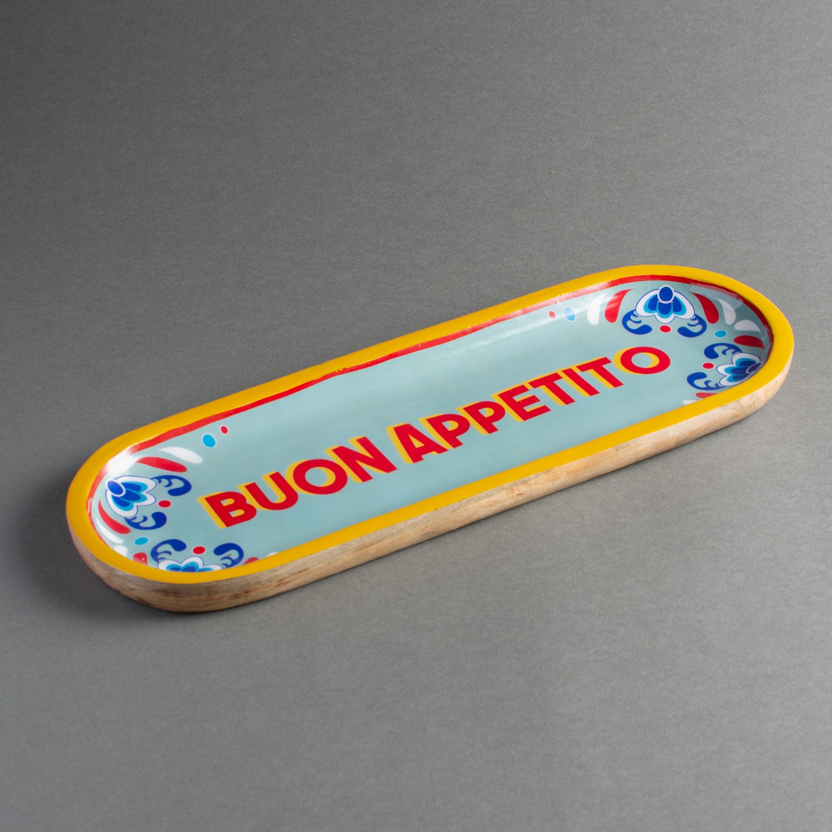 PRATO MADEIRA BUON APPETITO BLU