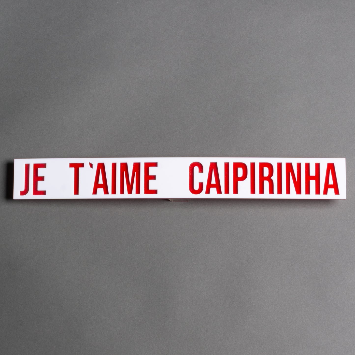 PLACA ACRÍLICO JE T'AIME CAIPIRINHA