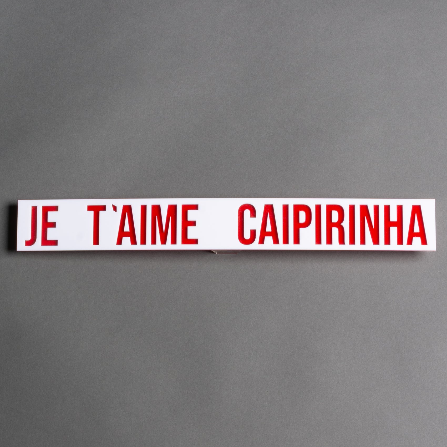 PLACA ACRÍLICO JE T'AIME CAIPIRINHA