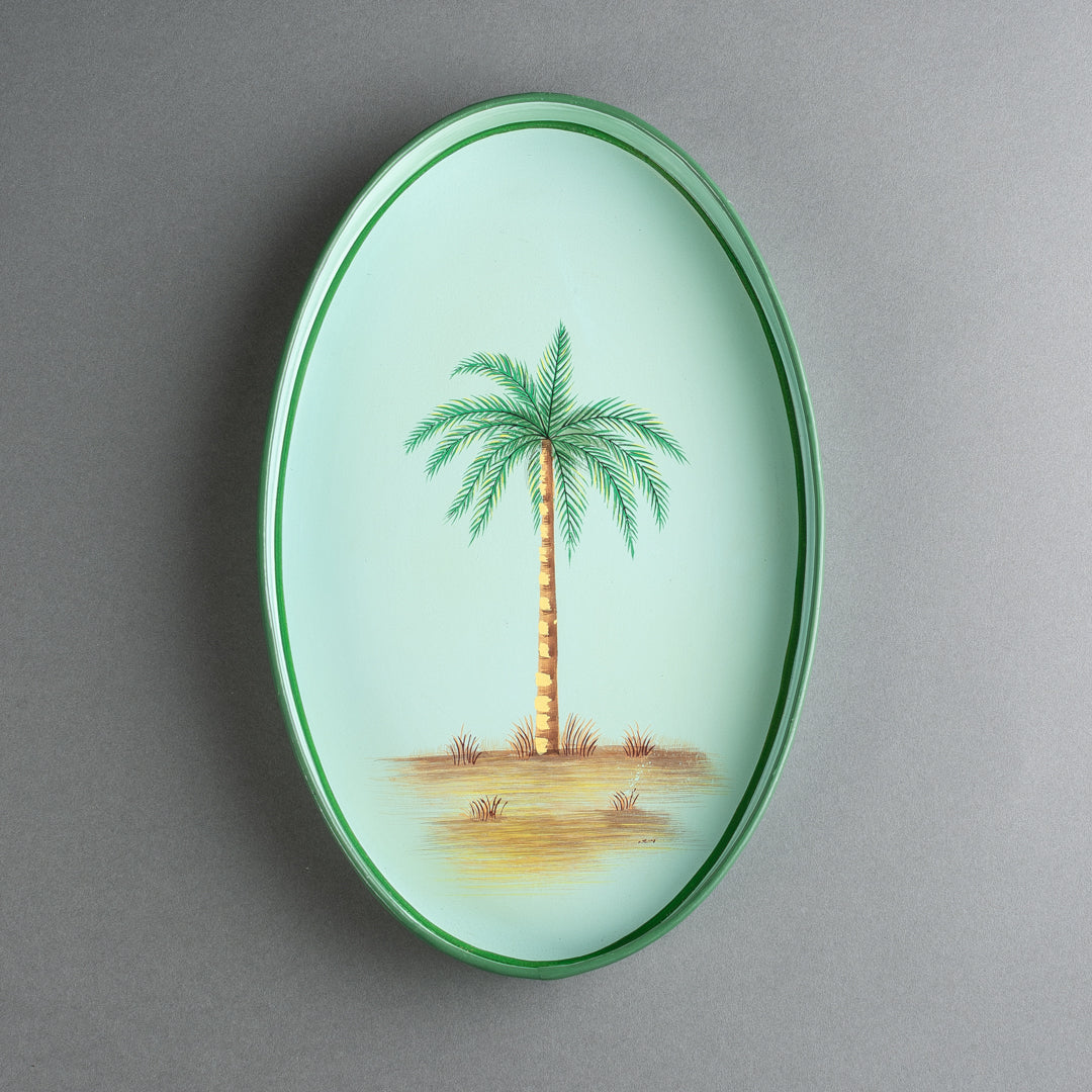 BANDEJA METAL PALMA BLU