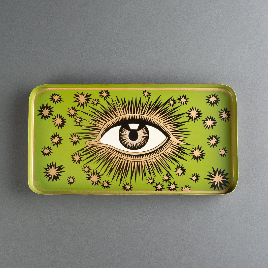 BANDEJA METAL OCCHIO VERDE