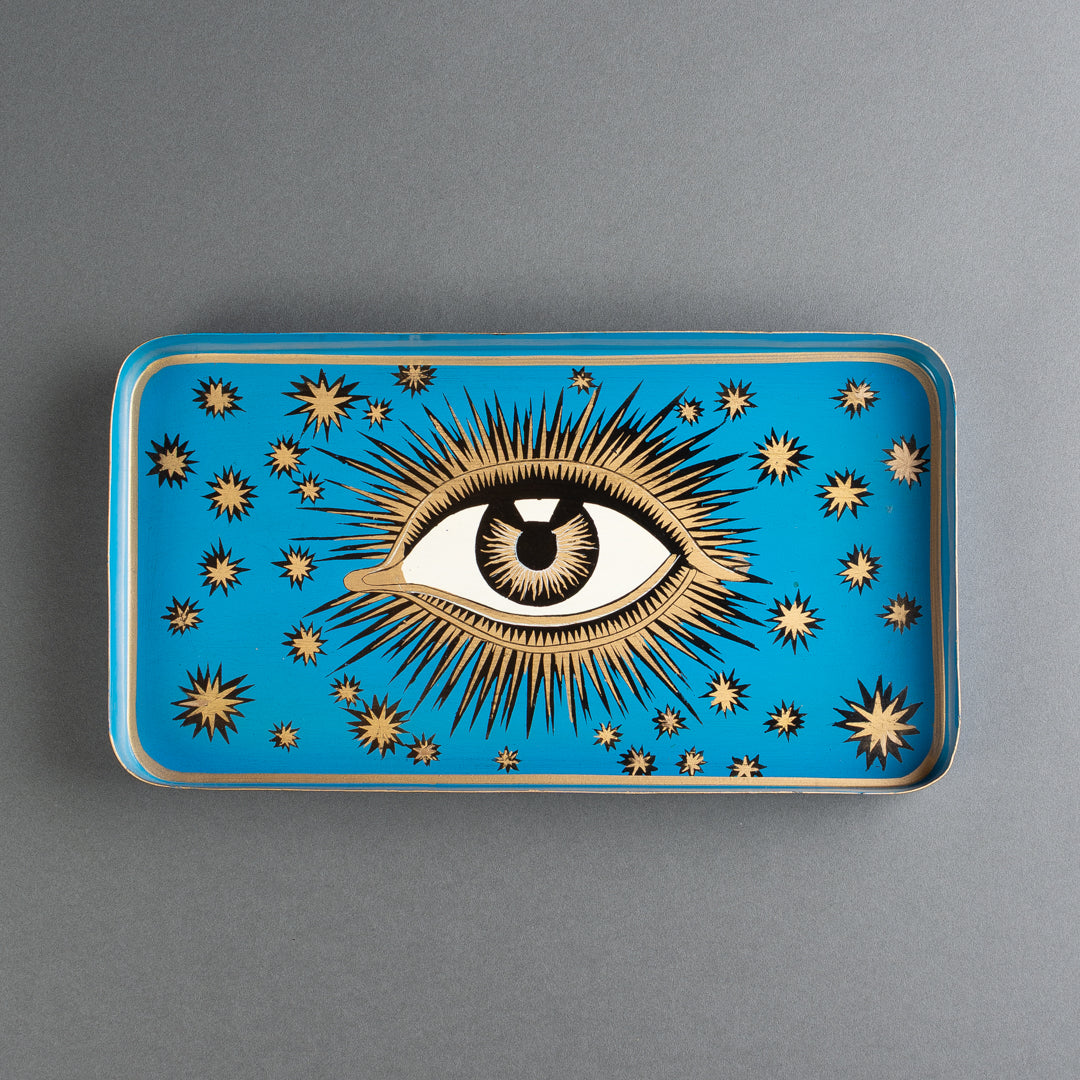BANDEJA METAL OCCHIO BLU