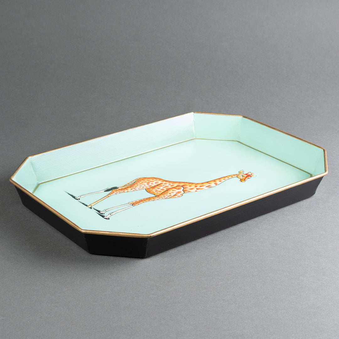 BANDEJA METAL GIRAFFA GIALLA