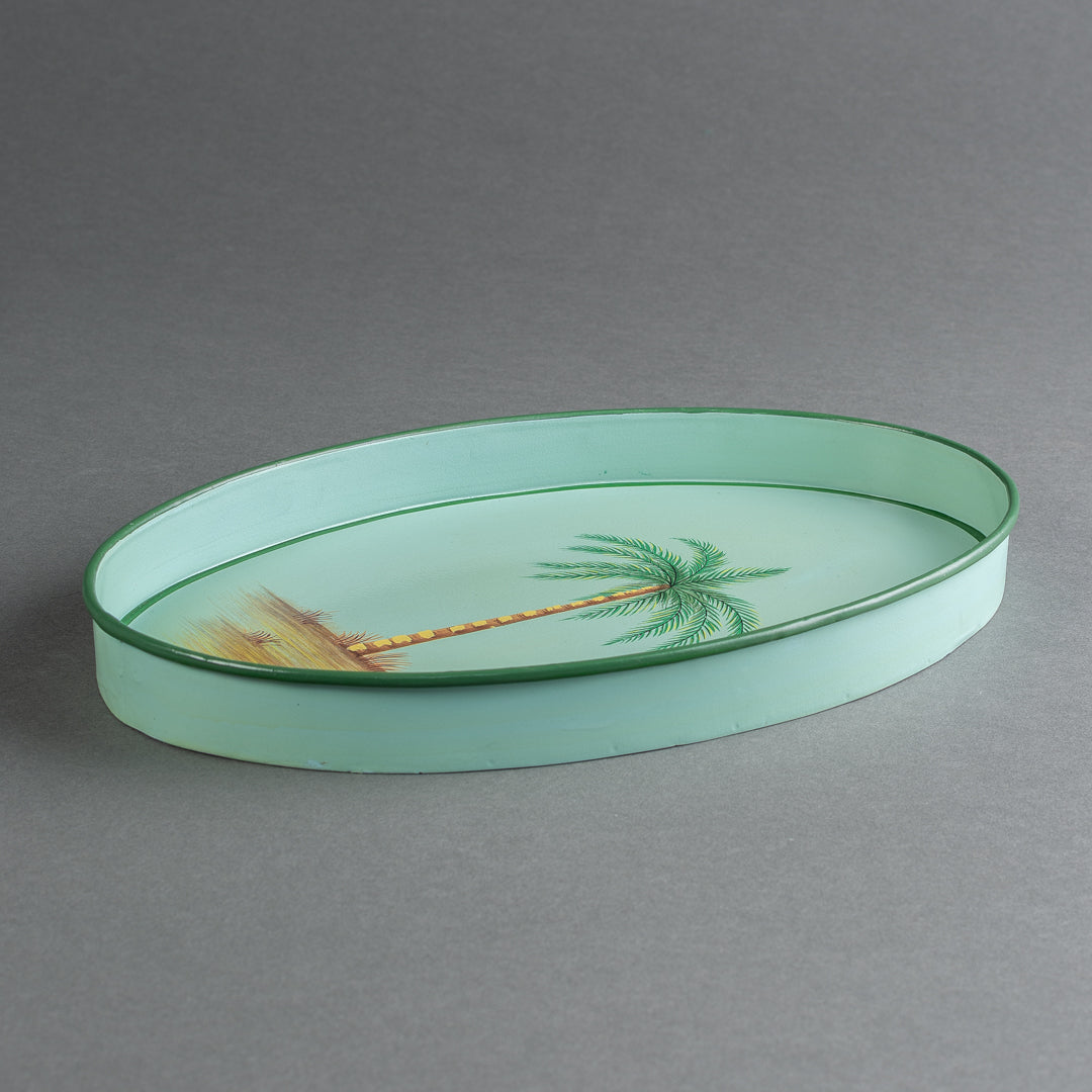 BANDEJA METAL PALMA BLU