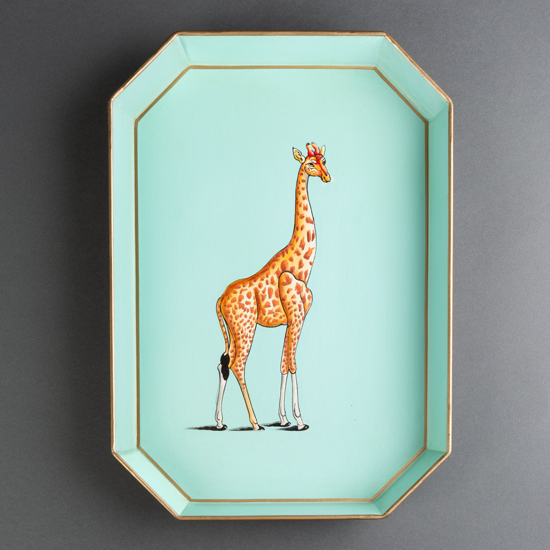 BANDEJA METAL GIRAFFA GIALLA