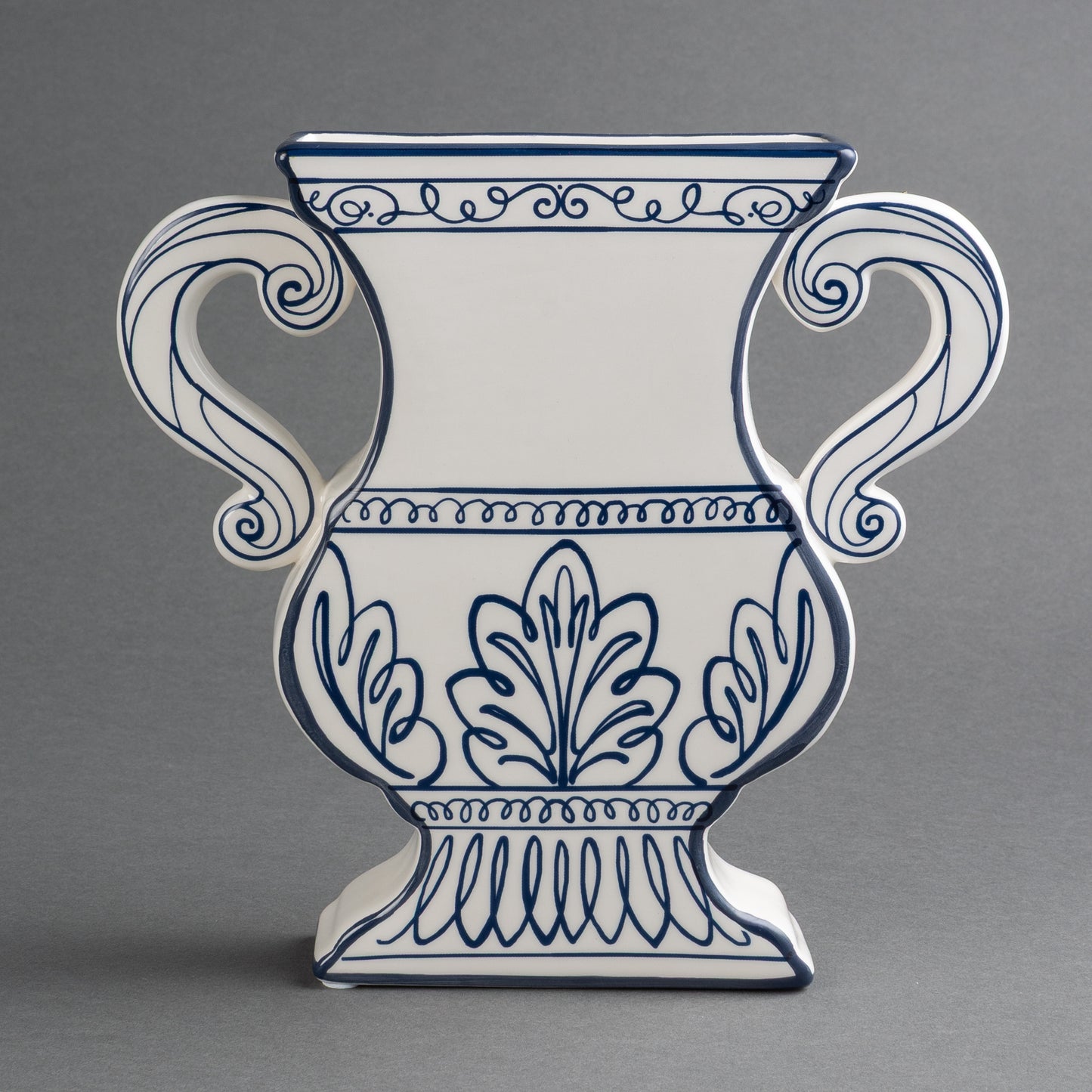 VASO ÂNFORA BIANCO E BLU