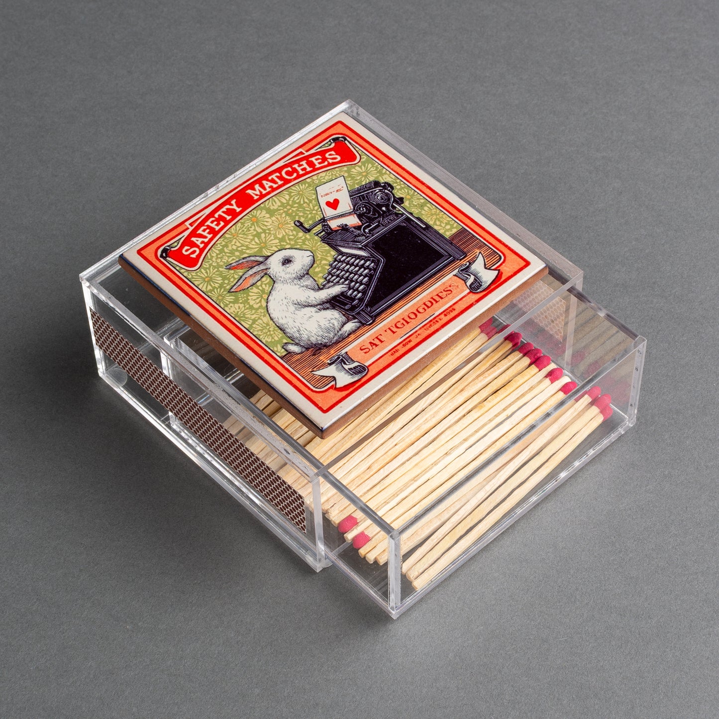 CAIXA DE FÓSFORO ACRÍLICO - COELHO