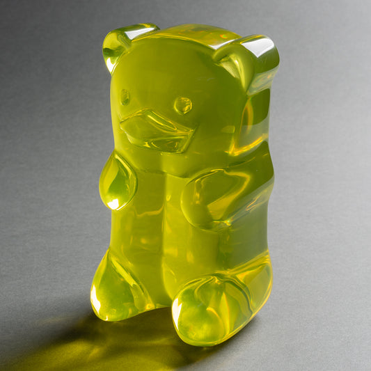 ESCULTURA GUMMY BEAR AMARELO FLUOR