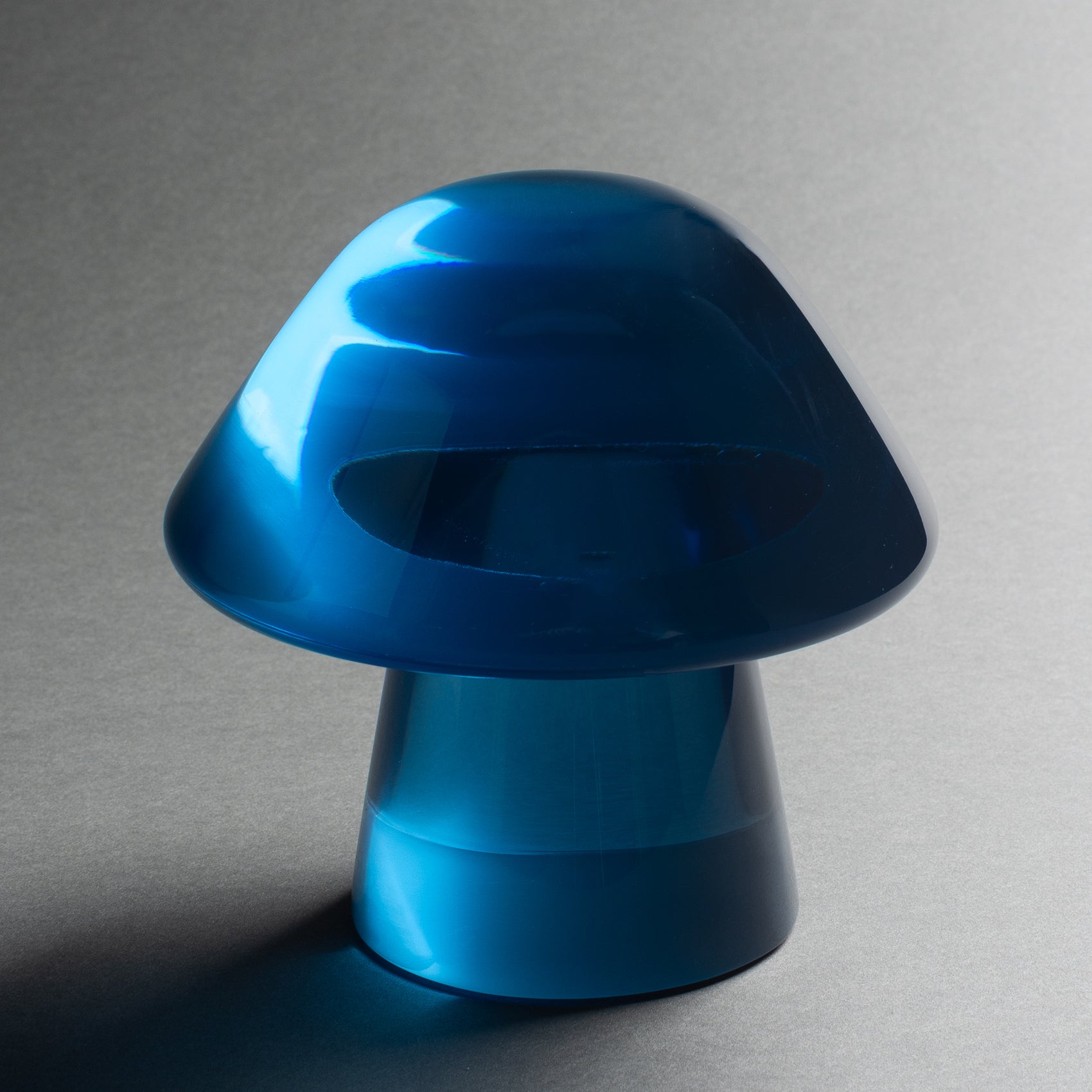 ESCULTURA COGUMELO COLORE P -AZUL