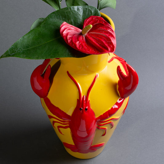 VASO ARAGOSTA GIALLA