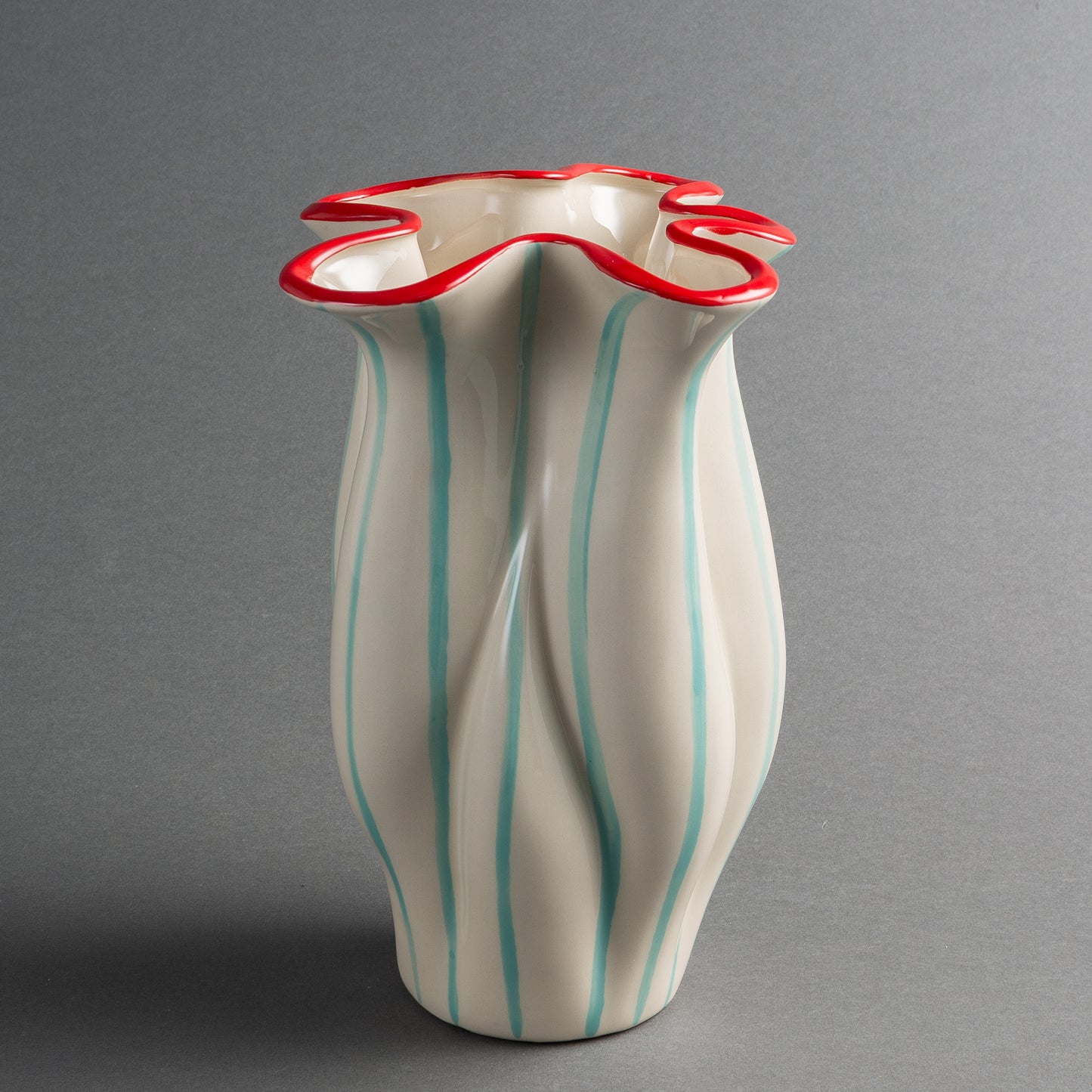 VASO RIGHE BLU E ROSSO