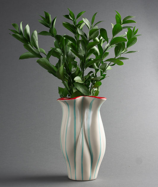 VASO RIGHE BLU E ROSSO