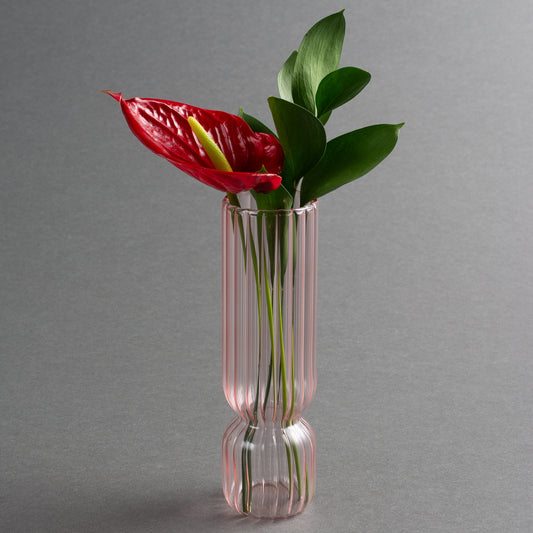 VASO VETRO ROSA