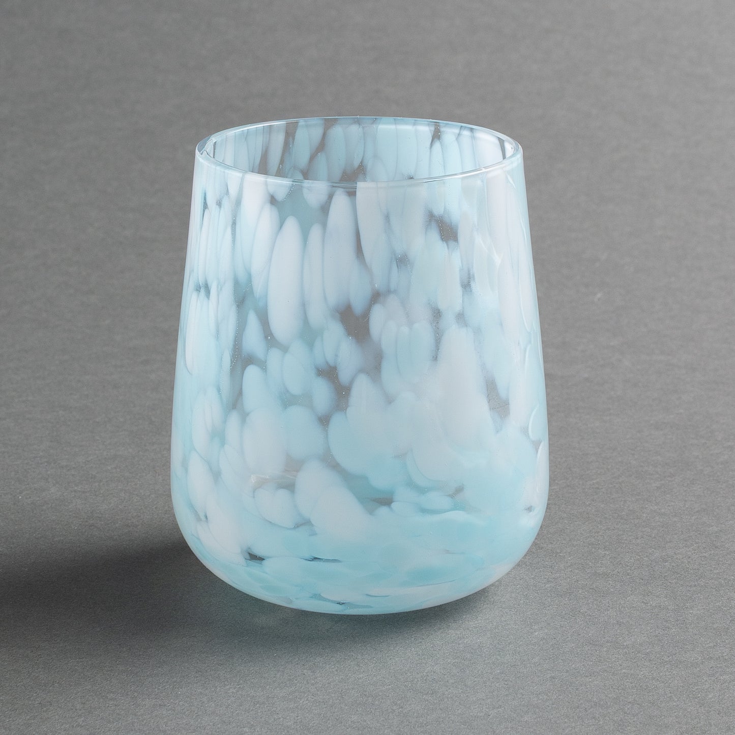 COPO VETRO PINCELADO BIANCO