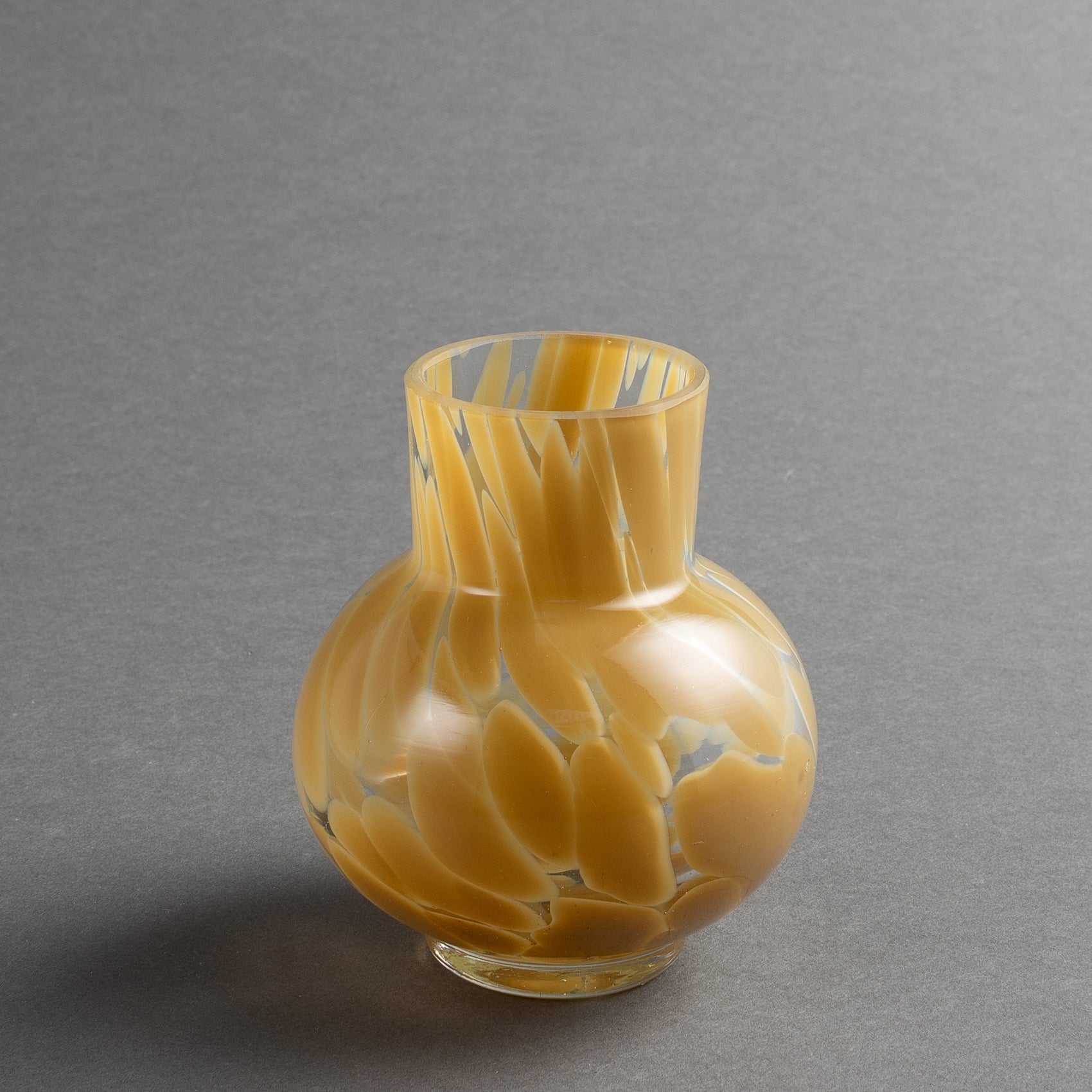VASO VETRO PINCELADO BEIGE