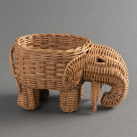 CACHEPOT RATTAN ELEFANTE