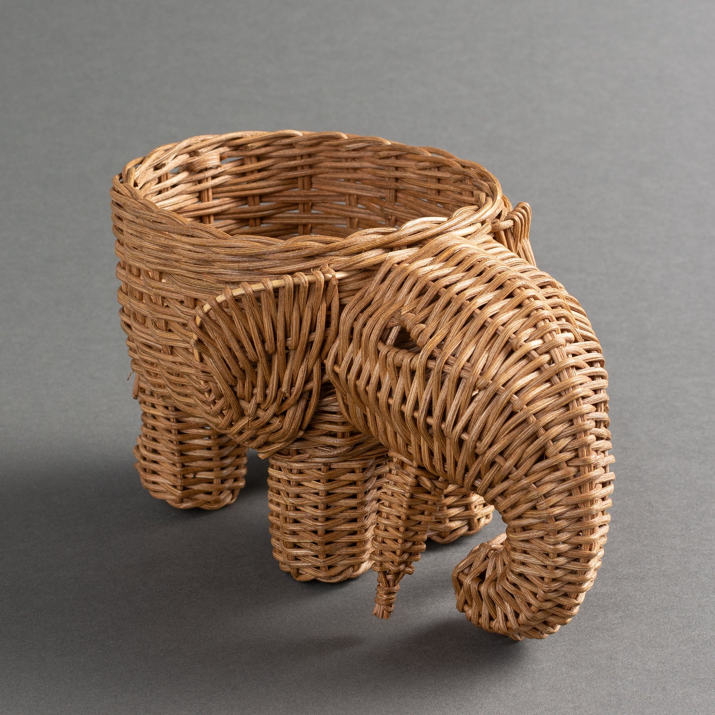 CACHEPOT RATTAN ELEFANTE