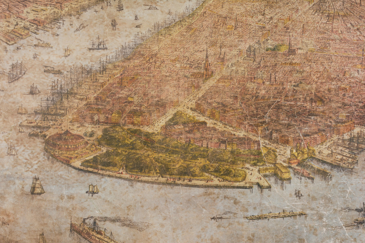 GRAVURA PAREDE MAPA NY