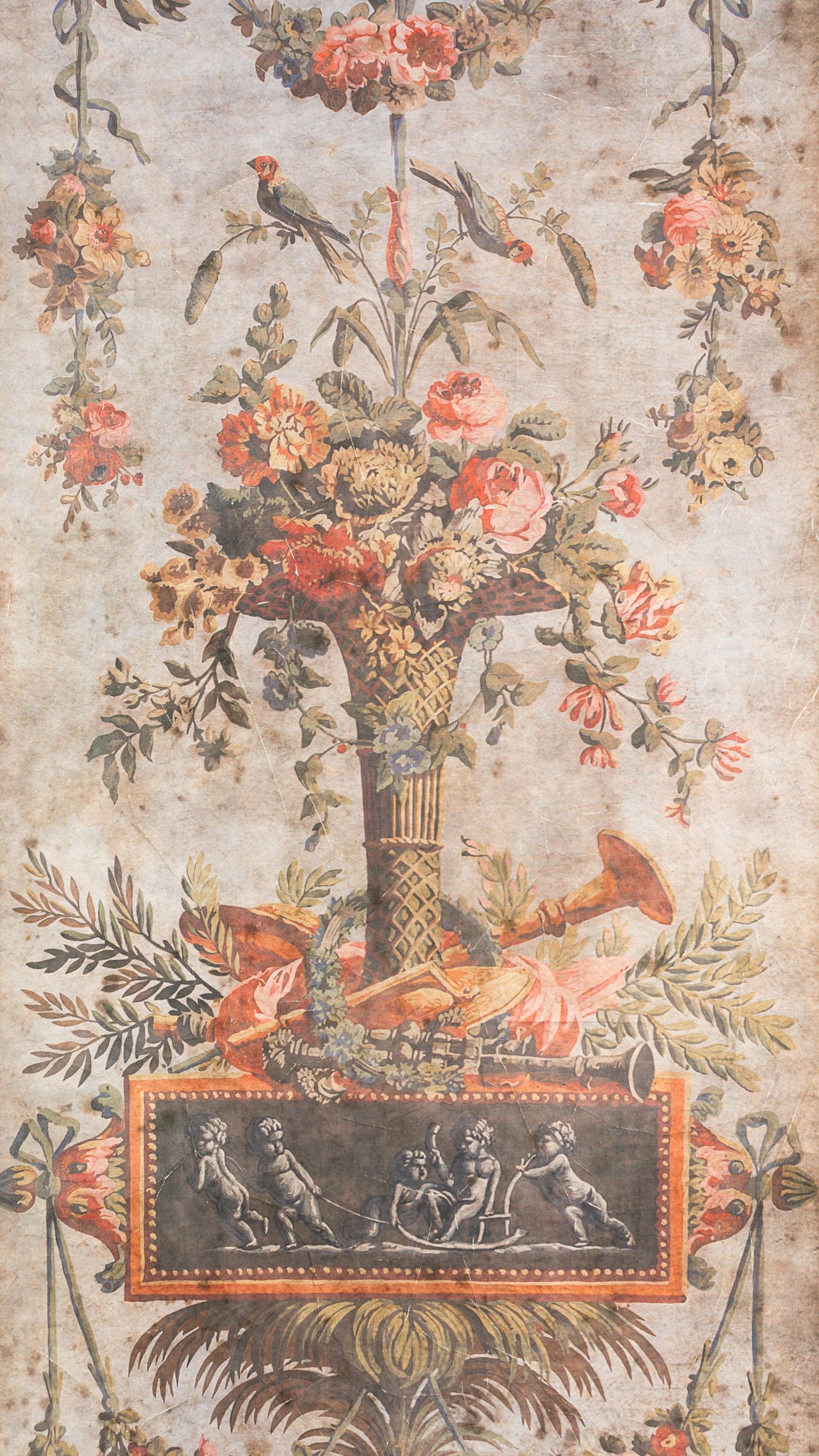 GRAVURA PAREDE VASO FIORE