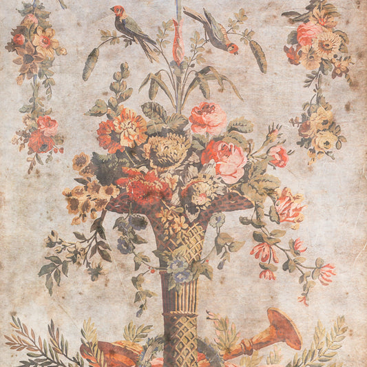 GRAVURA PAREDE VASO FIORE