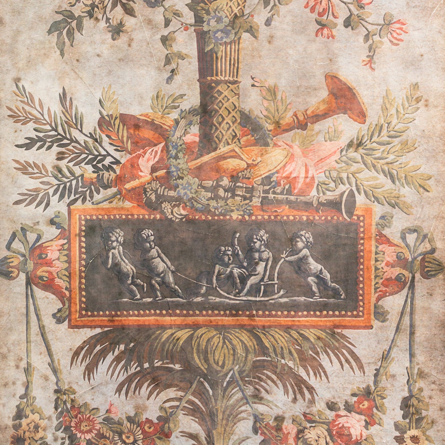 GRAVURA PAREDE VASO FIORE