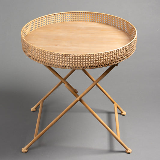 MESA REDONDA *FAUX PALHINHA¨